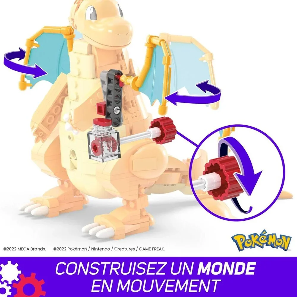 NEW Dragonite MEGA Pokémon Action Figure Building Toys Set LEGO COMPATIBLE 387 P